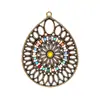 Pendientes, Colgantes, Collares de Estilo Étnico Más Vendidos, Accesorios para Joyería DIY, Colgantes Incrustados con Cuentas de Semilla, Joyería de Aleación, Yiwu