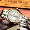 Una generación de relojes para hombre no mecánicos a prueba de agua, marca de relojes para hombre con correa de acero, reloj de cuarzo con calendario luminoso, venta al por mayor