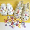 Accesorios para zapatos con agujeros, hebillas de zapatos, simulación de piruleta, helado de chocolate, resina, joyería, decoración de flores para zapatos.