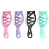 Bestseller transfronterizo con forma de oreja de gato, doble uso húmedo y seco, nuevo peine hueco en forma de Z, peine de masaje antiestático para alisar el cabello