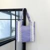 Bolsa Tote de Moda, Tendência, Casual, Textura Simples, Grande Capacidade, 2025 Verão, Novo Estilo, Bolsa de Ombro Feminina, Pequena