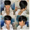 Peluca mujer pelo corto rizado pelo corto señoras esponjoso natural africano europeo y americano moda peinado fabricantes en stock venta al por mayor comercio exterior