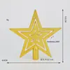 Novo Adorno de Topo de Árvore de Natal Estrela de Cinco Pontas Tridimensional Transfronteiriço Acessórios de Decoração Decoração de Natal Layout de Cena de Feriado