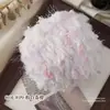 Fio de mohair misturado à mão com textura de pelo, fio especial para bolsas DIY, cor de doce, macio para chapéus feitos à mão, fio para suéter de crochê