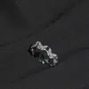Anillo de Mariposa de Circonita Super Flash de Alta Calidad para Mujer Verano Ins Corea del Sur Apertura Ajustable Moda Distintivo Anillo de Dedo de Comida