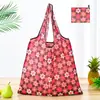 Bolsa de compras plegable de gran capacidad, bolso de mano portátil para supermercado, impresión de logotipo, bolsa de almacenamiento 190T, directo de fábrica