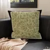 Almofada de Veludo Holandês Estilo Retrô Luxo Leve Almofada de Encosto para Sofá de Sala Sensação de Alto Padrão Quadrada Decoração de Quarto Almofada Lombar Lavável