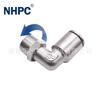 Sistema de almacenamiento de energía de refrigeración líquida conector contra incendios conector neumático de acero inoxidable niquelado de cobre codo PC recto PL de tres vías PLF