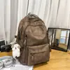 Mochilas de Moda para Parejas 2026 Nuevo Estilo Ins Gran Capacidad Mochilas Escolares para Estudiantes de Secundaria y Preparatoria Mochilas de Viaje Modernas y Geniales para Hombres