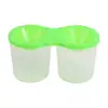Taza de Plástico Multicolor al por Mayor para Pintura Infantil y Graffiti, Portalápices Lavable DIY, Cubo de Lápices Lavable Creativo Antiderrames