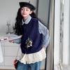 Conjunto de Tres Piezas de Camisa a Cuadros de Otoño para Niñas 2025 Nuevo Estilo Coreano Chaleco Casual de Moda Jeans para Niños Medianos y Grandes