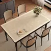 Mantel Individual Retro Estilo Francés para Mesa de Comedor, Sensación de Lujo Ligero y Gama Alta, Impermeable y a Prueba de Aceite, Mantel para Mesa de Café Lavable, Protector de Mesa Resistente a Altas Temperaturas