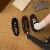 Sapatos Mary Jane de bico redondo e boca rasa para outono para mulheres, apresentando design vazado, estilo balé francês e sola reta de bolinhas, 2026