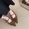 Zapatos de tacón grueso de gamuza retro de moda para mujer, zapatos de salón de punta fina, nuevo estilo para primavera y otoño 2026