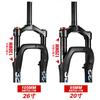 Garfo Dianteiro para Bicicleta de Neve Nanlio 20 Polegadas 26 Polegadas Garfo Fat 4.0 Pneu Externo Fat Garfo Dianteiro 135mm Garfo Dianteiro a Ar para ATV