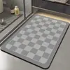 Diatom Mud Banheiro Absorvente Tapete de Piso Luz de Vaso Sanitário Tapete Antiderrapante de Luxo Porta de Entrada de Secagem Rápida Tapete de Pé Tapete de Porta de Vaso Sanitário