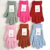 Guantes de Invierno 2026 Color Sólido para Mujer de Dedos Completos Mohair Talla Grande Cálidos Forrados de Polar Fabricante de Yiwu Venta al por Mayor