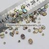 Concha de Abalone Natural Óleo Pingando Quadrado Redondo Anel Superfície Artesanato DIY Material para Nail Art Brincos Acessórios de Joias