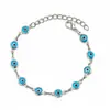 Pulseira Olho do Diabo Olhos do Mal Moda Rua Tendência Pulseira Criativa Simples Joia Olho Azul Pulseira