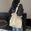 Bolso de Hombro Ligero y Casual para Viajes 2025 Nuevo Transfronterizo Bolso de Mano para Mujer Bolso Tote con Diseño de Cordón de Moda