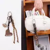 Novo Pingente de Bolsa Série Miu Corda Trançada à Mão DIY Chaveiro Versátil Presente para Casal Desenho Animado Atacado