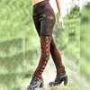 2022 AliExpress Amazon LAZADA remache dividido leggings sexys elásticos bolsillo pantalones lápiz