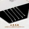Corrente de Extensão para Colar de Pérolas Tao Pulseira DIY Fivela de Colar Corrente de Crescimento Prata Corrente de Extensão Ajustável Fivela de Lagosta Corrente de Cauda