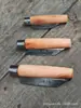Yangjiang Mango de Madera Acero al Carbono Plegable Cuchillo Tradicional Cuchillo de Fruta Cuchillo de Acero al Carbono Pequeño Cuchillo de Hierro Plegable Cuchillo de Madera