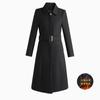 Abrigo ajustado a la cintura para mujer, ropa de negocios ajustada de lana para otoño e invierno, overol de azafata, servicio al cliente, departamento de ventas