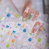 Pegatinas para Uñas con Tema de Conejito de Pascua Cyansea Pegatinas Decorativas Adhesivas 3D Repujadas para DIY