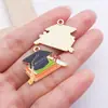 Accesorios para Joyería DIY Aleación Esmalte Temporada de Graduación de 100 Puntos Gorra de Graduación Estudiantil Colgante de Ramo Colgante para Mochila Teléfono
