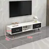 Mueble de TV moderno minimalista nórdico para sala de estar apartamento pequeño mueble de TV y mesa de centro juego muebles simples mueble de suelo lujo ligero