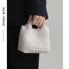 Bolso Tejido para Mujer, Mini Bolso de Playa Hecho a Mano, Bolso Cubo de Mano, Cesta de Verduras, Bolso Cruzado, Bolso de Hombro Versátil para Mujer