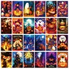 Precio Fijo50 Piezas de Compra Directa Transfronteriza Tarjetas de Murciélago Casa Embrujada Fiesta de Halloween Tarjetas Postales Tarjetas Festivas
