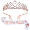 Nova alça de ombro estampada hot stamping RAINHA MENINA DE ANIVERSÁRIO cinto de etiqueta COROA DE ANIVERSÁRIO MENINA
