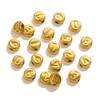 Aço Inoxidável Contas Redondas Número 0-9 Acessórios de Contas Atacado Pulseira de Aço Titânio Acessórios de Contas DIY