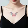 Pegatinas de Tatuaje de Mariposa Coloridas Estilo Dopamina de Verano Puro Deseo Impermeables de Larga Duración Estilo Hyuna para Brazo y Clavícula Dulces y Geniales