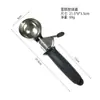 Colher de Sorvete de Aço Inoxidável Colher de Sorvete Cavador de Bola de Sorvete Colher de Frutas Cabo de Plástico Colher de Sorvete Colher de Sorvete