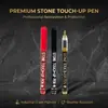 Kit de Canetas de Pintura para Reparo de Lápide, Caneta de Renovação para Gravação em Pedra à Prova d'Água e Resistente às Intempéries, Restauração de Douramento de Monumento de Cemitério