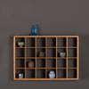 Estante para Bogu Colgante de Pared Bambú Pabellón Duobao Estante de Almacenamiento de Pared Almacenamiento de Tetera Juego de Té Decoración de Pasillo Prellis Colgante de Pared