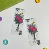 Paquete de Materiales para Marcapáginas DIY Tarjeta Espécimen Planta de Plástico Regalo para el Día del Maestro Estudiante de Jardín de Infancia Escuela Primaria