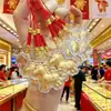 Colgante Pequeño del Año del Caballo, Oro Puro 999, Pequeño Regalo Creativo del Año del Caballo, Colgante Llavero para Hacerse Rico Pronto, Colgante de Caballo Dorado
