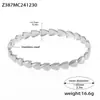 Oumika Anel Minimalista de Luxo Leve Combinação de Pulseira de Zircônia Cravejada com Diamante Aço Titânio Ouro Real 18K Estilo Europeu e Americano