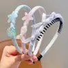 Diadema de concha de estrella de mar color macarrón con dientes antideslizante para niñas ambiente de playa accesorios para el cabello diadema infantil