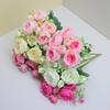 Pequeño capullo de té peonía flor artificial peonía hogar boda sosteniendo rosa Philippos adornos de decoración de mesa