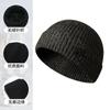 Sombrero de Lana de Otoño e Invierno para Mujer, Gorro Baotou Grueso, Cálido y a Prueba de Frío, Sombrero Frío, Gorro de Punto, Sombrero de Invierno de Moda para Hombre para Cabeza Grande
