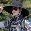 Sombrero de Pescador, Sombrero Versátil de Verano para Hombre con Ala Ancha para Protección Solar, Sombrero de Sol de Alta Gama, Sombrero Anti-UV, Sombrero de Hombre