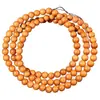 Cuentas Redondas Pequeñas de Hueso de Oliva Natural para Pulseras Hechas a Mano de Bricolaje, Cuentas de Oración Budista y Accesorios Decorativos; Cuentas Sueltas de Hueso de Oliva al por Mayor