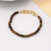 Collar Estilo Maillard Lujo Ligero Retro Piedra Ojo de Tigre Sentido de Alta Gama Hebilla de Herradura Cadena de Suéter con Perlas Collar para Cuello de Mujer Joyería