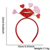 Diadema Día de San Valentín Chino Creativa Propuesta de Boda Disfraz Decoración de Corazón Tocado Romántico Diadema de Corazón de Melocotón Hebilla para el Cabello